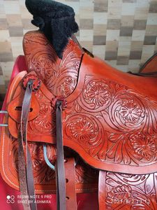 Western Wade Tree Premium Ranch Roping Saddle, Collar de pecho de cuero personalizado y riendas, Cowboy Horse Ranch Venta caliente - Product Image 4