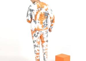 Survêtement durable facile à laver pour hommes 100% coton confortable anti-rides respirant Tie Dye survêtement avec un nouveau design - Product Image 2