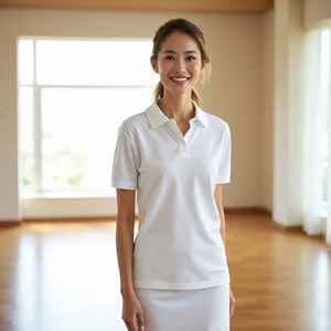 Street Style Short Sleeve Polo Shirts Women White Short Sleeve Golf Polo Shirt Ladies Summer Jogging Wear Polo Shirts Women's - Product Image 6