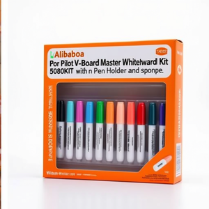 For Pilot V-<b>Board</b> Master Whiteboard <b>Marker</b> Kit 5080KIT with Pen Holder and Sponge - Product Image 2