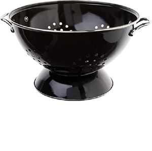 Passoire de cuisine en métal, ustensiles de cuisine, filtre à sec, Design de feuille d'émail, égouttoir extérieur pour Fruits et légumes - Product Image 3