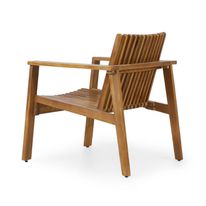 Chaises de jardin en teck massif, idéales pour se détendre en extérieur et au design moderne et élégant. - Product Image 5