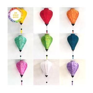 Lanternes en soie OEM Design personnalisé avec cadre en bambou pour les mariages à thème de lanternes asiatiques fabriqués au Vietnam - Product Image 6