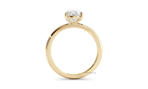 แหวนเพชรโมอิสเพชรโมอิสทรงรีตัดกับเหมืองเก่า3.51 CT อันสง่างามเงินสเตอร์ลิง925พร้อมกรงเล็บ4อันคลาสสิกและสายรัดตรง2มม. - Product Image 5