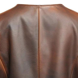 Chaleco de cuero de aspecto único y clásico, ropa informal para exteriores, Chaleco de cuero transpirable de estilo personalizado de alta calidad para hombres - Product Image 6