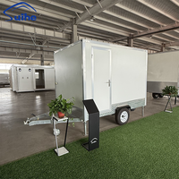 Cabine Sanitaire Portable de 3 Mètres pour Chantier Temporaire avec Toilettes et Lavabo, Remorque Sanitaire Remorquable