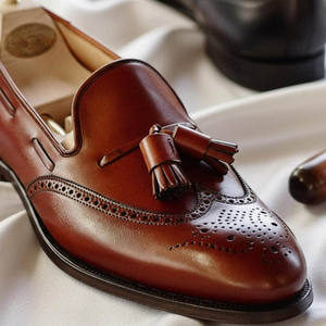 Popular Italian Design Genuine Leather <b>Men's</b> Casual Business Wedding <b>Shoes</b> - Product Image 2