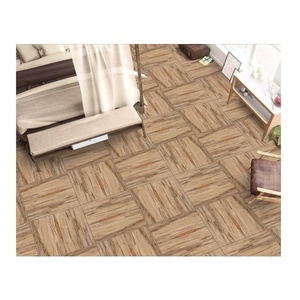 Carreaux de porcelaine aspect bois 60x120 cm Surface émaillée Carreaux de sol et de mur en céramique Texture moderne en bois massif pour salon salle de bain - Product Image 1