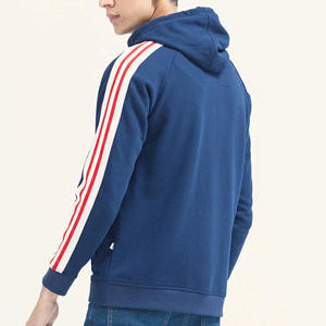 Sweat à capuche en molleton de coton lourd 100% pour hommes solide rouge à l'intérieur du capuchon fermeture éclair bases d'impression numérique pour la saison d'hiver - Product Image 5