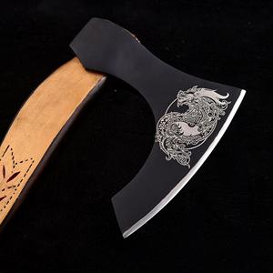 Hacha de Acero al Carbono con Mango de Madera, Herramienta de Supervivencia, Hacha de Madera, Servicio OEM ODM Personalizado al por Mayor - Product Image 5