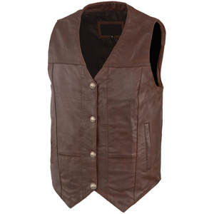 Chaleco de Cuero para Hombre, Transpirable, Personalizado al por Mayor, Chaqueta de Cuero Original Resistente al Viento para la Temporada de Invierno - Product Image 4