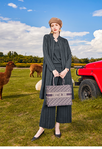 ชุดแจ็กเก็ตผ้าสักหลาดลายทางแอนทราไซต์สำหรับฤดูหนาวในยุโรปและอเมริกาเหนือ (3ชิ้น/เซ็ต) - Product Image 2