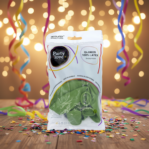 Palloncini in Lattice Party Love Verde Matcha 45Cm 6 Pezzi Decorazioni per Feste Biodegradabili - Product Image 3