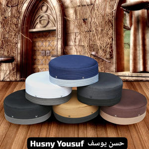 Meilleur chapeau Kufi traditionnel décontracté pour hommes Logo personnalisé Casquette de prière islamique multicolore Inspiré de l'automne en polyester pour le printemps Husn - Product Image 6