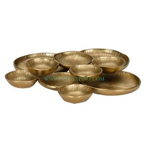 Stainless Steel Handmade Luxury Decorative Bowl With Brass <b>Gold</b> Plated Base Deluxe Quality Standard New Style <b>Food</b> Mixing Bowls - Product Image 5