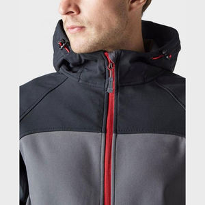 เสื้อแจ็คเก็ตกันลมคอตั้งสไตล์ไฮสตรีทพร้อมซิปโลโก้ลูกค้า OEM - Product Image 4