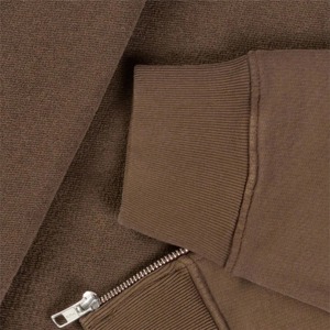 Las mejores sudaderas con cremallera para hombre Material de mezcla de algodón pesado Cremallera completa Sudadera con capucha impresa personalizada Sudadera con capucha de peso pesado para hombre - Product Image 5