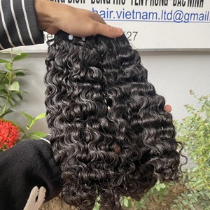Paquete de pelo virgen con cutícula alineada de muestra gratis al por mayor tejido vietnamita crudo 1B estilo ondulado 1B color de pelo - Product Image 4