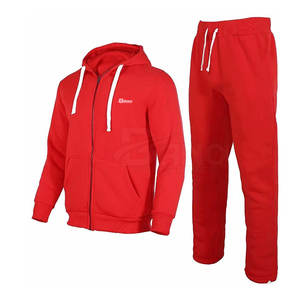 Chándales de algodón 100% OEM para hombre, conjunto de chándal y Sudadera con capucha de talla grande personalizable en diferentes colores para el invierno - Product Image 1