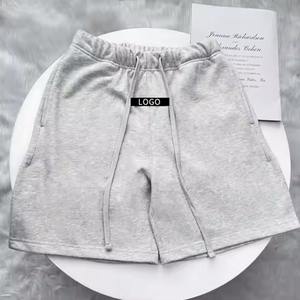 Short de sport 80% coton 20% polyester avec impression de logo personnalisé Short de jogging en éponge française pour hommes - Product Image 3