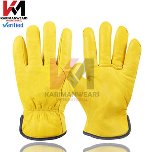 Gants de travail d'hiver Gants de moto en cuir thermique avec doublure en coton Protection contre le froid Gants de travail pour congélateur à usage intensif - Product Image 5