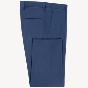 Haute qualité 100% coton Smart Fit marine robe pantalon Style formel respirant toile tissu taille moyenne poids lourd OEM Service hommes - Product Image 5