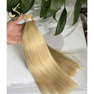 Alishow — Extension de cheveux humains à Double Drawn, postiche naturelle, cheveux lisses, cuticules, blonds, de qualité supérieure, livraison gratuite - Product Image 4