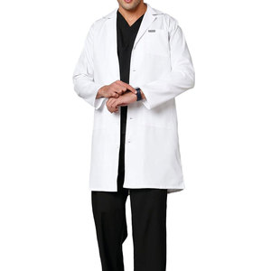 Nueva llegada precio al por mayor personalizado transpirable algodón Unisex laboratorio batas nuevo diseño liso moda cálido - Product Image 1