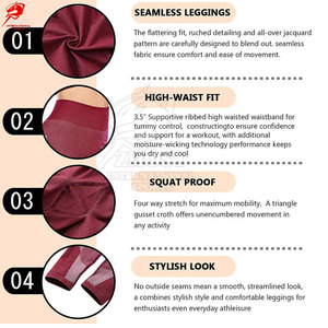 Conjunto Deportivo para Mujer sin Costuras, Leggings y Top Corto Elásticos y Elegantes, Perfectos para el Ejercicio Diario y el Gimnasio - Product Image 6