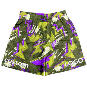 Pantalones Cortos Deportivos para Hombre 2025, Sublimados, de Spandex/Algodón, Secado Rápido, Ligeros, Compresión para Correr, Corte Regular - Product Image 4