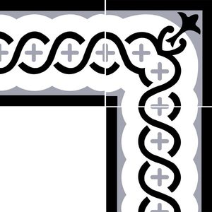 Azulejos de esquina con borde de porcelana de patrón moderno, función de ladrillo refractario antideslizante para decoración de comedor y sala de estar de Hotel, venta al por mayor - Product Image 3