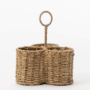 Porte-couverts en herbe de mer tressée, choix idéal, rangement pour ustensiles en paille d'herbe de mer naturelle - Product Image 2