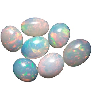 Smooth Oval & Pear Shaped Free Size Natural Cabochon Cut Ethiopian <b>Fire</b> Opal Loose Gemstones for Jewelry Making Use PDM <b>Gems</b> - Product Image 6