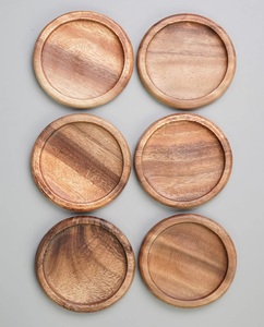 Custom Made 100% Best Quality Wood <b>Coaster</b> Blank Round Acacia, Wood Coffee Table Dining Table top Cup <b>Coasters</b> <b>Wooden</b> <b>coaster</b> - Product Image 3