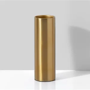 Nueva maceta de diseño martillado de metal con revestimiento de oro de MOQ bajo para decoración de hotel y Resort para jarrones de Vidrio y Cristal - Product Image 6