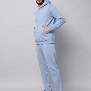 Chándal Unisex de 100% algodón de primera calidad para hombre, diseño de logotipo personalizado, cuello con capucha de estilo informal ajustado para ropa de calle de invierno - Product Image 4