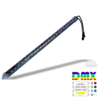 Tube LED matriciel vidéo 3D magique RGB programmable contrôlé par DMX512 étanche IP67 12V CC 50cm 1m 360 degrés