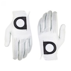 Gant de golf en cuir Gants de golf personnalisés en peau de mouton respirante avec prise souple et logo personnalisé Gants de golf en cuir de qualité supérieure - Product Image 3