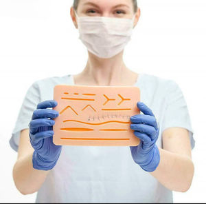 Kit de práctica de sutura para estudiantes de veterinaria médica, juego de instrumentos quirúrgicos de acero inoxidable, fuente de alimentación Manual para entrenamiento básico - Product Image 6