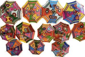 Nouvel arrivage de parasol indien Parasol décoratif Parasols de mariage Parapluie décoratif vintage - Product Image 2