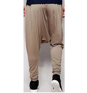 Pantalons de survêtement unisexes sur mesure 2025, coupe régulière, entrejambe tombant, taille élastique unie, 100% polyester, respirant, doux et confortable - Product Image 1