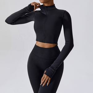 Novedad de 2024, conjunto de entrenamiento de Yoga para mujer, conjuntos de 3 piezas, conjunto estampado personalizado, ropa de gimnasio, conjuntos de ropa deportiva - Product Image 3