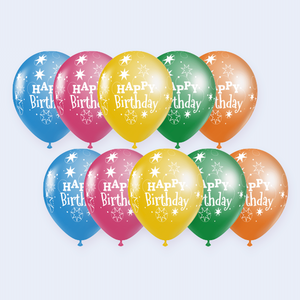 Ballons de fête Joyeux Anniversaire 12 pièces Or Thème Bière Décorations de fête - Product Image 5