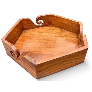 Hilo de madera marrón natural superventas hilo portátil con bordes lisos soporte de hilo ligero de madera de mango hecho a mano para tejedores - Product Image 6