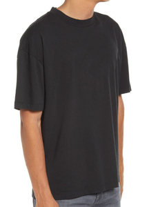 Personalizable 100% algodón Drop Shoulder Camisetas para hombres Casual Heavyweight Knitted Logo Plus Size T-Shirt - Product Image 6