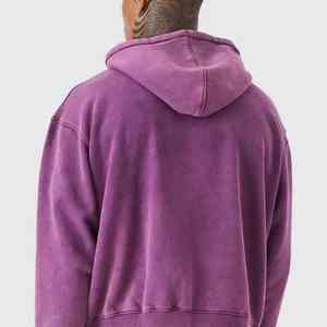 Sweat à capuche décontracté pour homme de haute qualité en polaire d'hiver Impression numérique respirante Écologique Poche Motif uni Hip Hop - Product Image 6