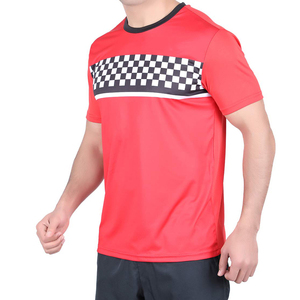 Camisetas duraderas de sublimación de poliéster 100% con estampado personalizado que absorbe la humedad, ajuste ligero y marca OEM - Product Image 1