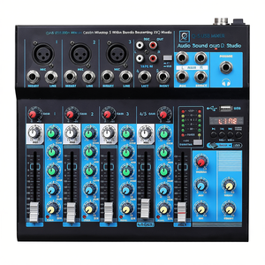 Mezclador USB Q 5 de 5 Canales, Interfaz de Audio con Conector XLR RCA, USB, Bluetooth para DJ, Grabación en Estudio - Product Image 2