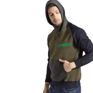 Tissu pour sweat à capuche uni en polyester/coton, molleton/polaire française, coupe classique, unisexe, épais, séchage rapide, respirant, pour l'hiver - Product Image 3