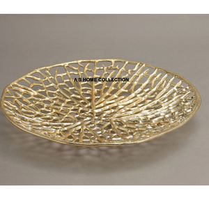 Bol décoratif en métal en aluminium de vente chaude de feuille d'or pour l'usage dans les restaurants et la cuisine à la maison pour servir des fruits - Product Image 5